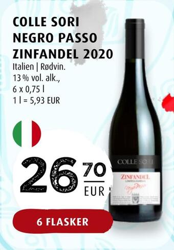 Scandinavian Park Colle sori negro passo zinfandel 2020 erbjuda