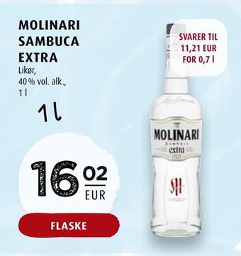 Scandinavian Park Molinari sambuca extra erbjuda