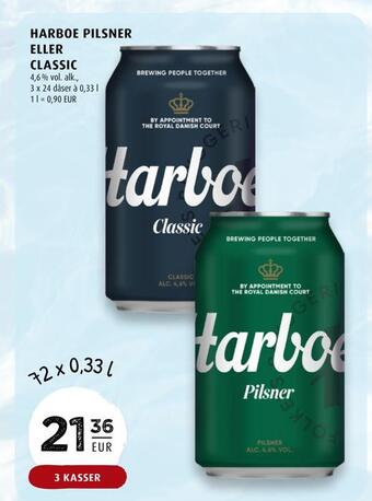 Scandinavian Park Harboe pilsner eller classic erbjuda