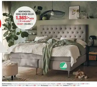 Kontinentalsäng sense delux