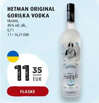 Scandinavian Park Hetman original gorilka vodka erbjuda