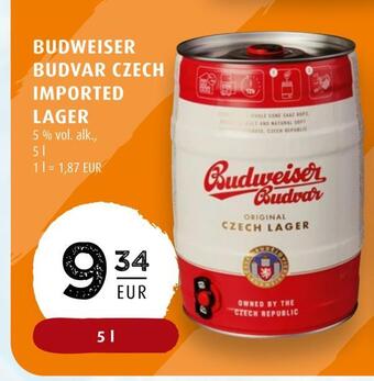 Scandinavian Park Budweiser budvar czech imported lager erbjuda
