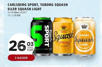 Scandinavian Park Carlsberg sport, tuborg squash eller squash light erbjuda
