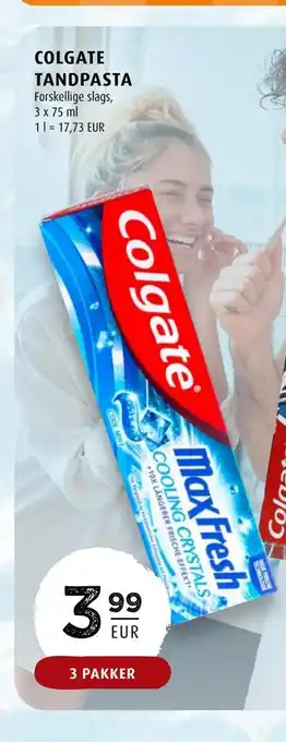 Scandinavian Park Colgate tandpasta erbjuda