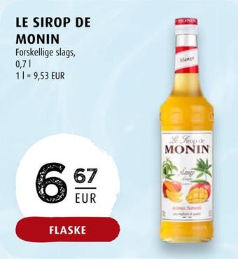 Scandinavian Park Le sirop de monin erbjuda