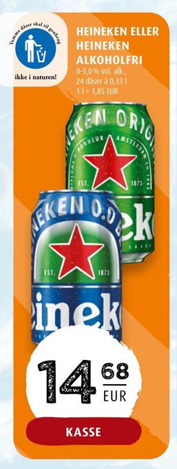 Scandinavian Park Heineken eller heineken alkoholfri erbjuda