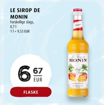 Scandinavian Park Monin drinkmix erbjuda