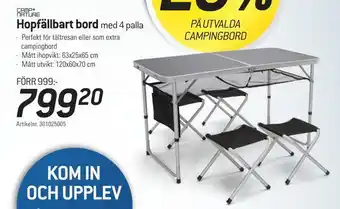 thansen Hopfällbart bord erbjuda