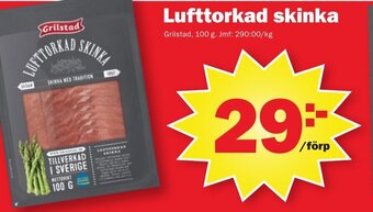 Pekås Lufttorkad skinka Grilstad erbjuda