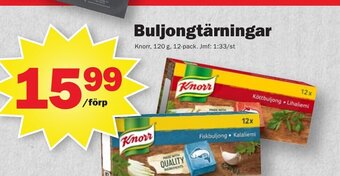 Pekås Buljongtärningar Knorr erbjuda