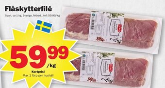 Pekås Fläskytterfilé Scan erbjuda