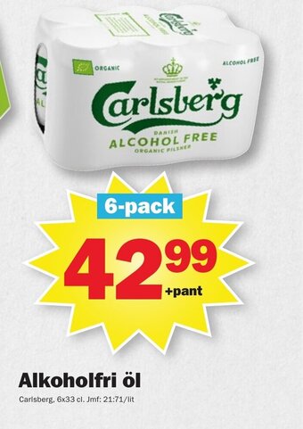 Pekås Alkoholfri öl Carlsberg erbjuda
