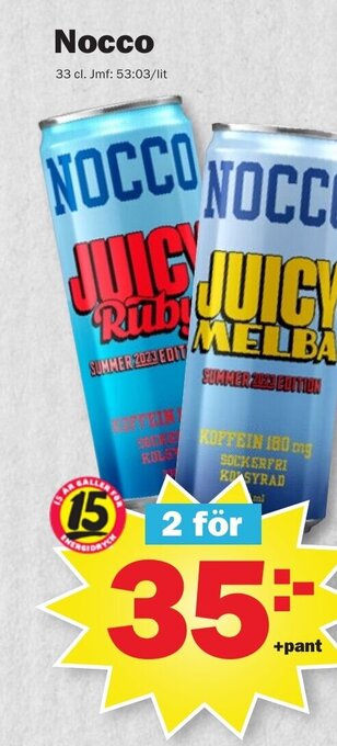 Pekås Nocco erbjuda