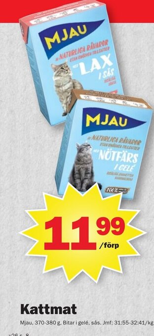 Pekås Kattmat Mjau erbjuda