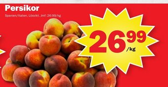 Pekås Persikor erbjuda