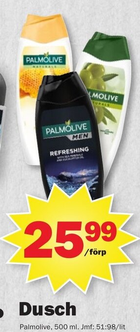 Pekås Dusch Palmolive erbjuda