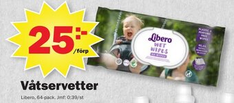 Pekås Våtservetter Libero erbjuda