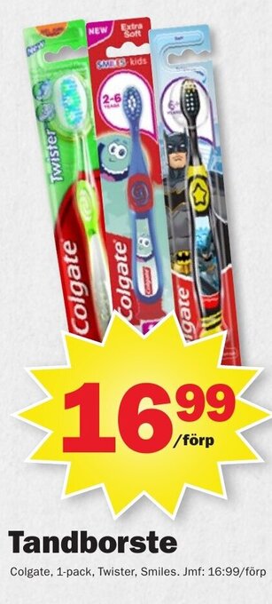Pekås Tandborste Colgate erbjuda