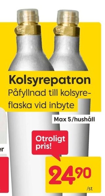 Rusta Kolsyrepatron erbjuda