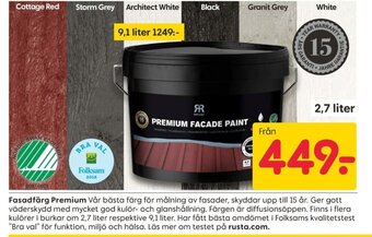 Rusta Fasadfärg Premium erbjuda