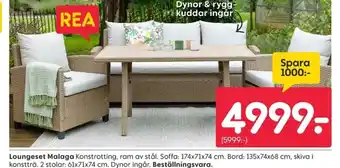 Rusta Loungeset Malaga erbjuda