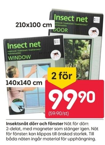 Rusta Insektsnät dörr och fönster erbjuda