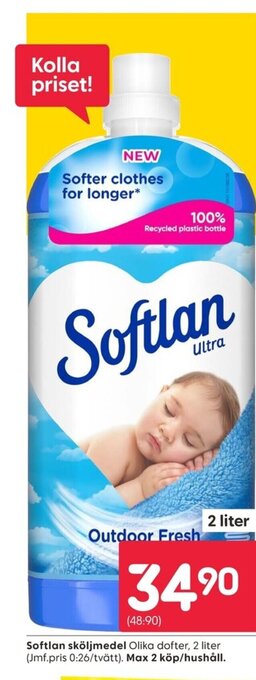 Rusta Softlan sköljmedel erbjuda
