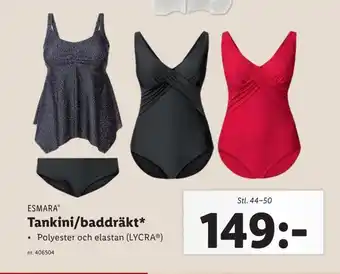 Lidl Tankini/baddräkt erbjuda