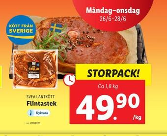 Lidl Flintastek erbjuda