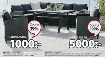 JYSK Ullehuse loungeset erbjuda