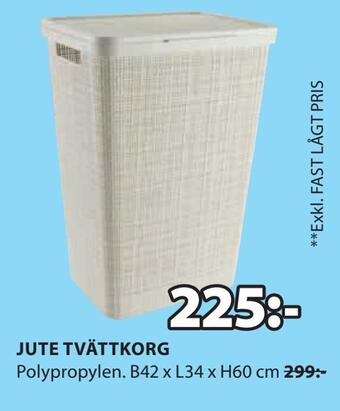 JYSK Jute tvättkorg erbjuda