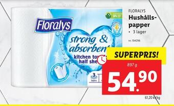 Lidl Hushållspapper erbjuda