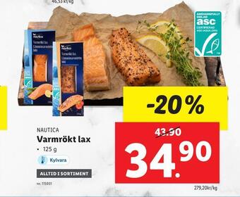 Lidl Varmrökt lax erbjuda
