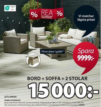 JYSK Vemb loungeset erbjuda