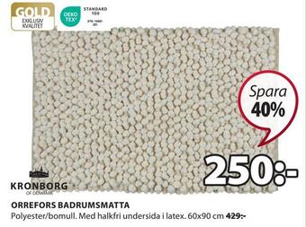JYSK Orrefors badrumsmatta erbjuda
