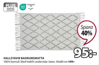 JYSK Hallstavik badrumsmatta erbjuda