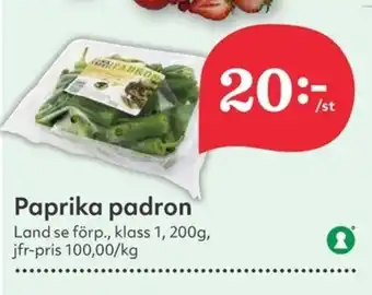 Hemköp Paprika padron erbjuda