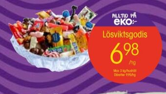 EKO Lösviktsgodis erbjuda