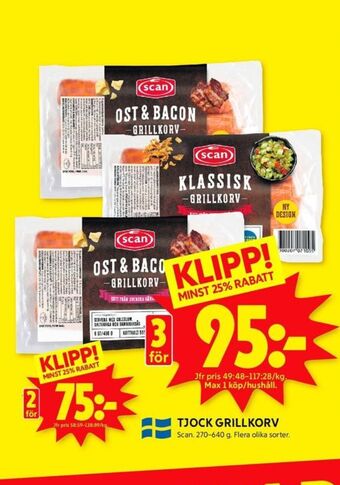 ICA Kvantum Scan grillkorv erbjuda