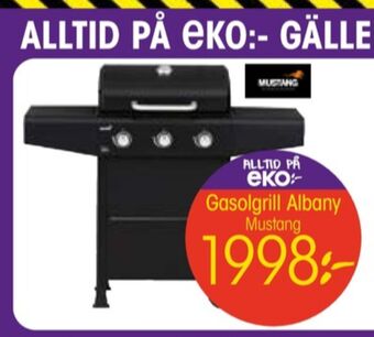 EKO Mustang gasolgrill erbjuda