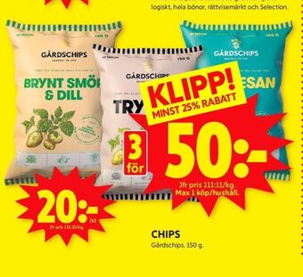 ICA Kvantum Gårdschips erbjuda