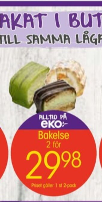 EKO Eko butiksbakat kaffebröd erbjuda