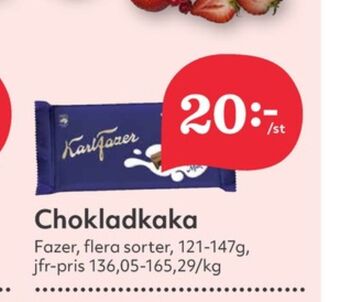 Hemköp Karl fazer chokladkaka milk chocolate erbjuda