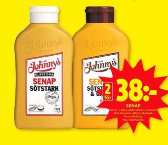 ICA Kvantum Johnnys senap erbjuda