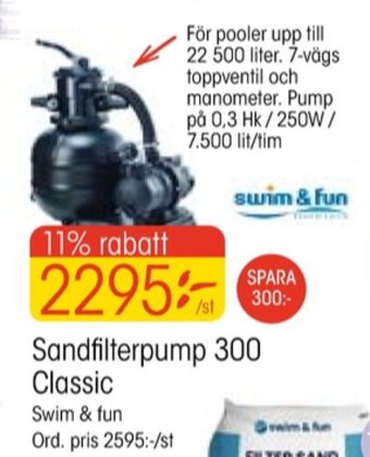 EKO Swim & fun sandfilterpump erbjuda
