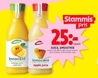 ICA Kvantum Innocent juice erbjuda
