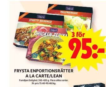 ICA Maxi Dafgårds färdigrätter erbjuda