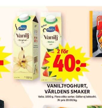 ICA Maxi Valio yoghurt erbjuda