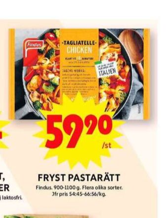 ICA Maxi Findus pastarätter erbjuda