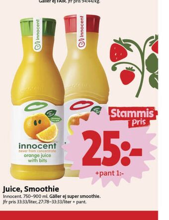 ICA Nära Innocent juice erbjuda